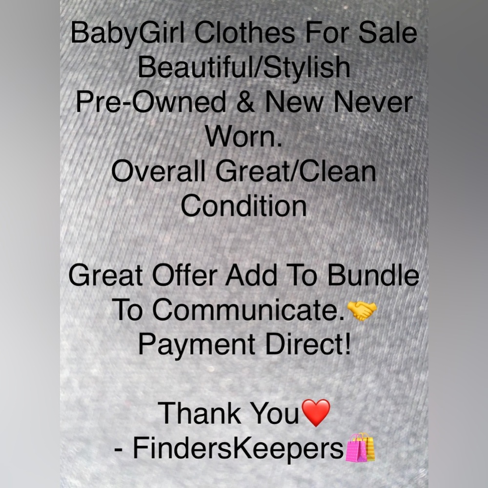 SALE Baby Girl Clothes 0-9 months! Great Deal!